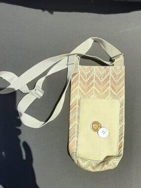 Water Bottle Shoulder Carry Bag with External Pocket 10" Height x 4" Diameter